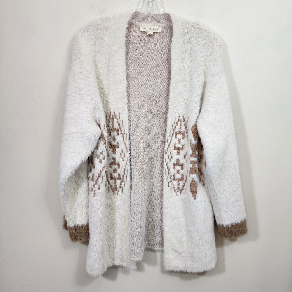 Love Stitch super soft open‎ front southwest pattern cardigan woman's size small
